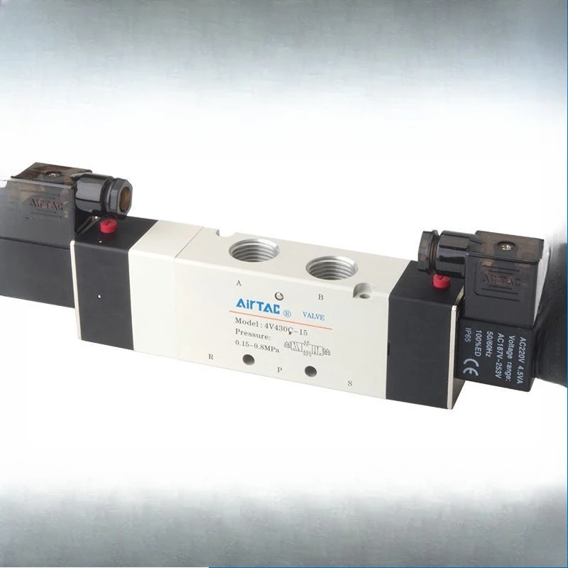 

Детали подходят для оригинального пневматического электромагнитного клапана AIRTAC AIRTAC 4V410/420/430C-15-10, регулирующий клапан реверса цилиндра