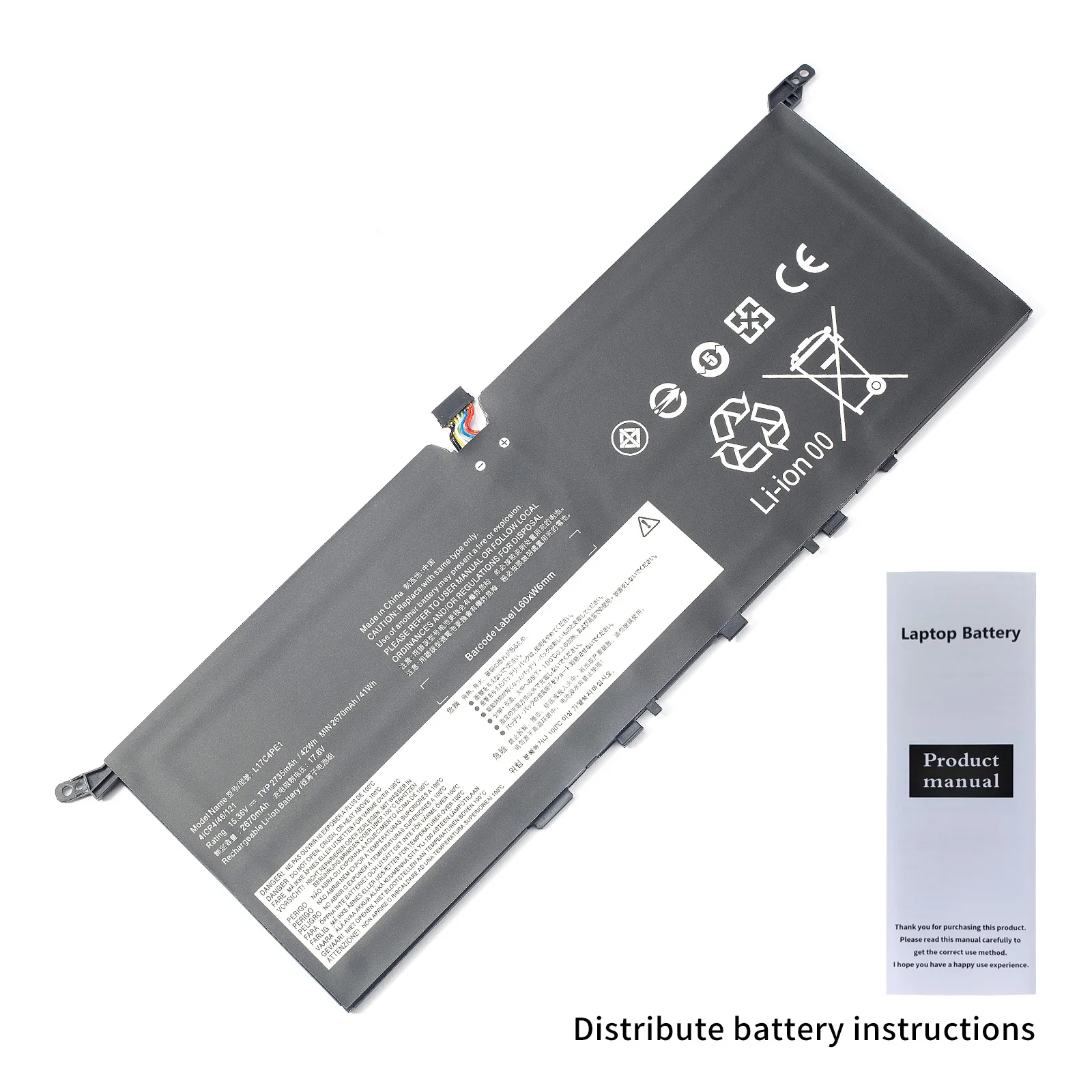 L17C4PE1 Laptop Battery For Lenovo IdeaPad 730S-13IWL Yoga S730-13 S730-13IWL 81J0001XGE 81J00029GE 81J0001GGE 81J0002QGE