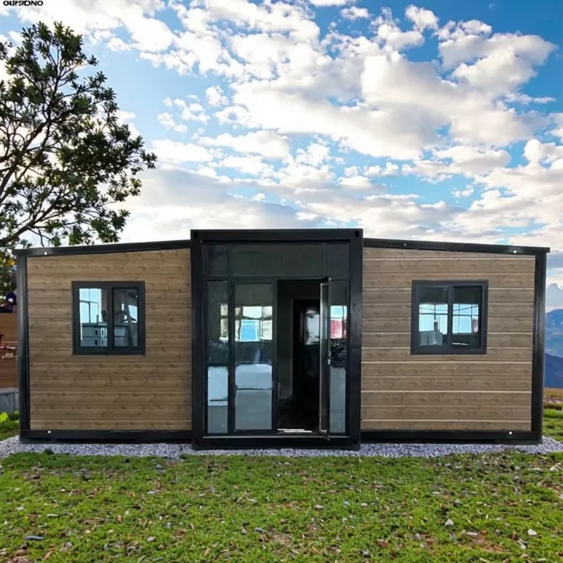 

Prefab 40ft Container House Double-Glazed Windows Soundproof Urban Noise Reduction Tiny House Cabin