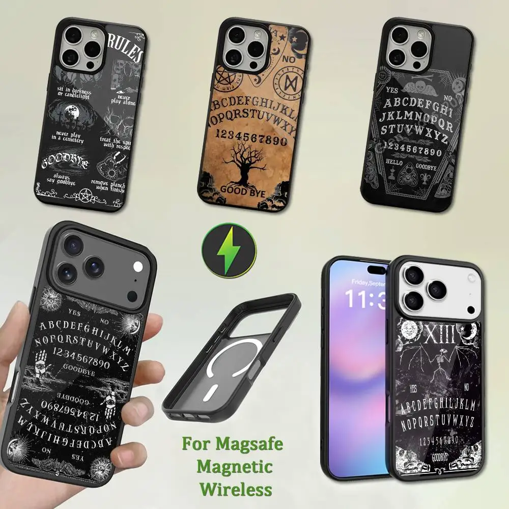

Art Ouija Board Phone For iPhone 17,12,11,16,15,13,14,Pro,Max,Plus,Mini, For Magsafe,Magnetic Wireless Charging Case