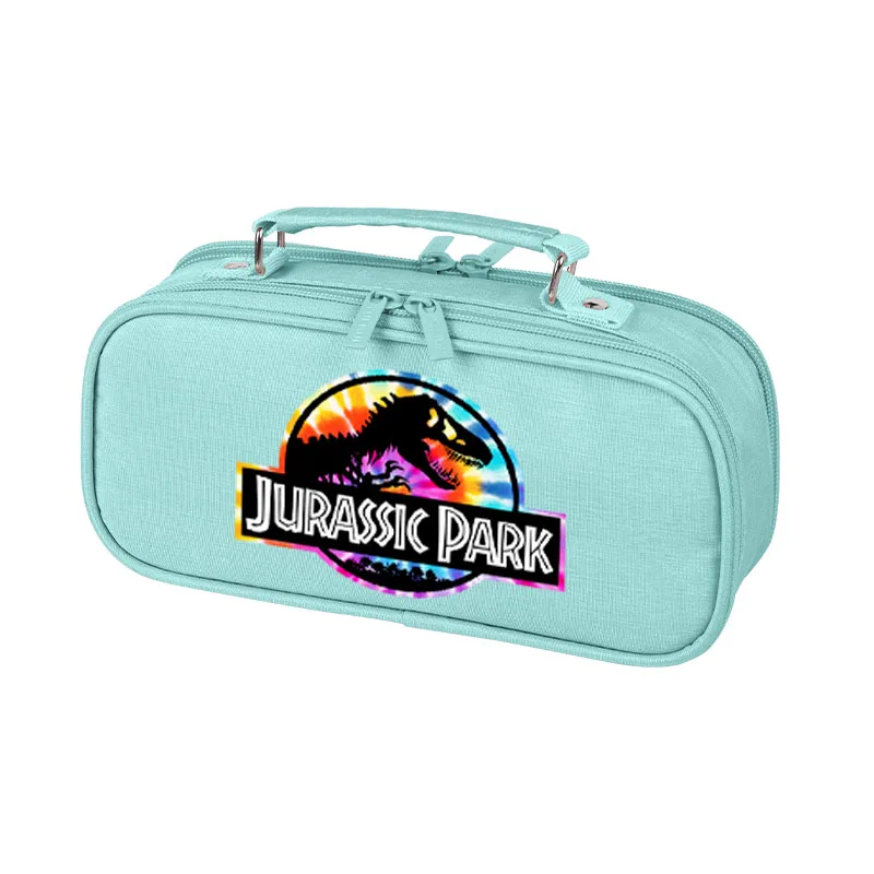 Large Capacity Pen Box Jurassic World Multi Layer Pencil Case Pouch for Girls School Supplies Office Accessories Stationery Bag