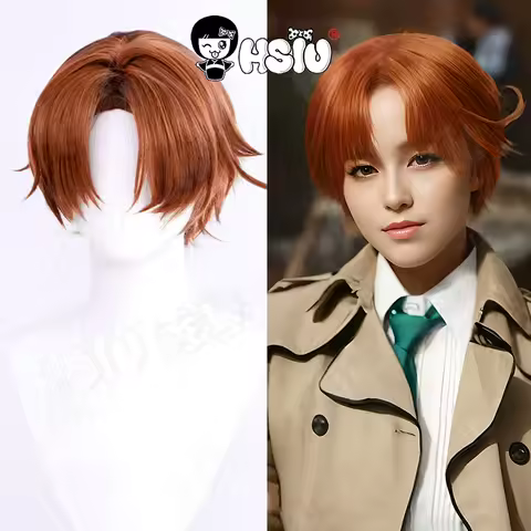 Axis Powers Hetalia Italy cosplay Wig HSIU reddish brown short hair Heat Resistant Synthetic Wig Anime Axis Powers cosplay Wig