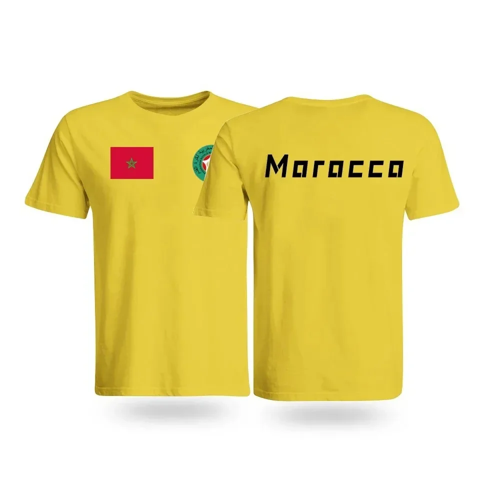 Mens Teeshirt Kingdom of Morocco Shirt Retro Moroccan Pride Gfit Tshirt Men Women Casual Cotton Unisex Summer Men Size Tops