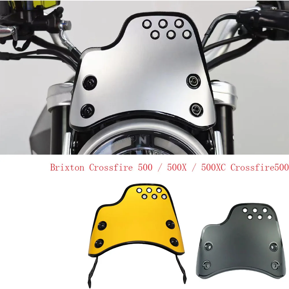 Motorcycle Accessories  Fit Brixton Crossfire 500  Retro Style Windshield Apply For Brixton Crossfire 500 / 500 X / 500 XC