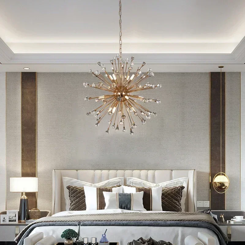Modern  K9 Crystal Chandelier Bedroom Lamps Living Room Bar Table Dining  Lamp Diamond Ball