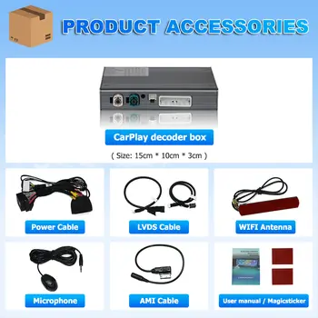 適用於賓士E-ClassW213(2016-2020)NTG 5.5的無線Apple CarPlay Android Auto,支援AirPlay、Mirror Link和CarPlay功能 8 最佳銷售 賓士W213安卓 - №6