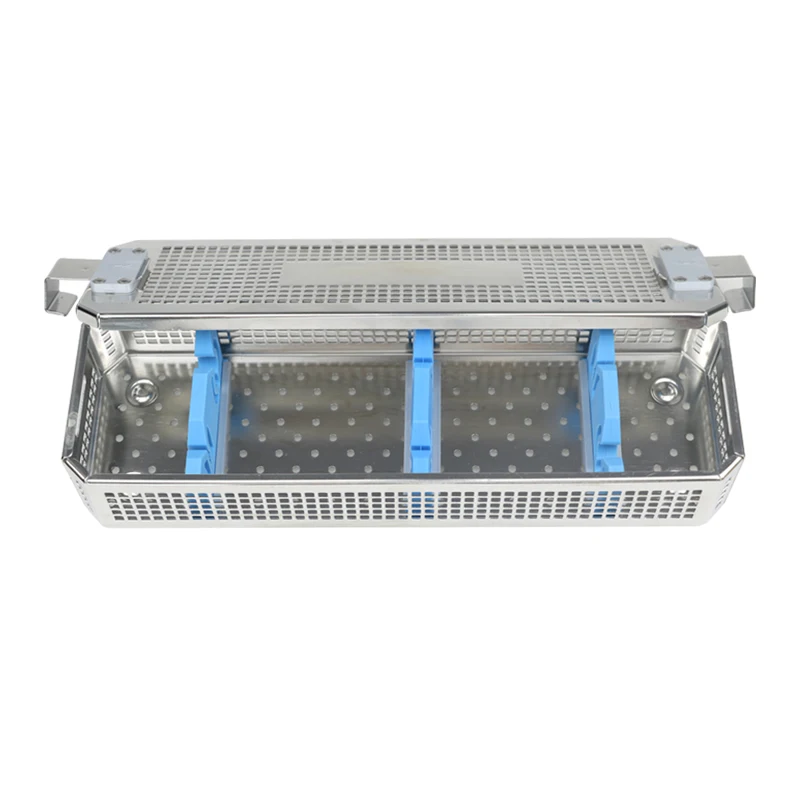 

Endoscope Sterilization Box Aluminium Alloy Disinfection Box Sterilization Basket for Holding Instrument Sterilized