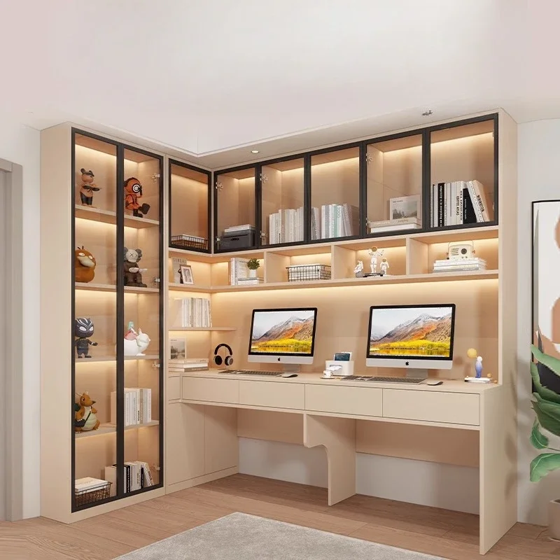 Solid Wood Computer Desk Corner Home Double