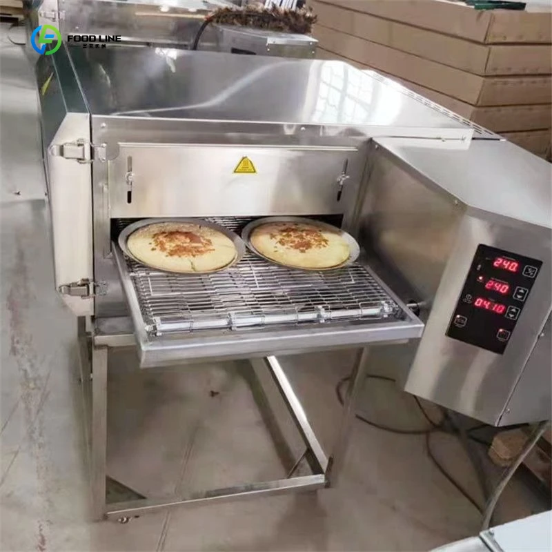 Commercial Electric Pizza Oven 12 18 32 Inch Gas Heating Type Bread Baking Conveyor Belt Bakery Oven Price FL Customized