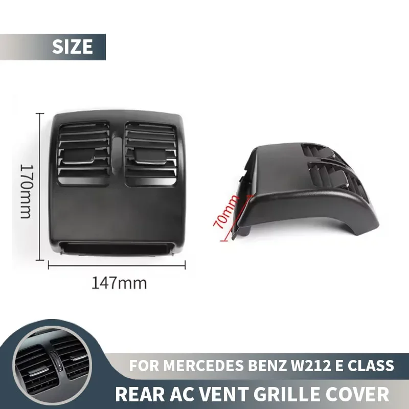 Rear Air Conditioning AC Vent Grille Outet Cover For Mercedes Benz W212 E Class E200 E260 E280 E300 E320 E350 E400