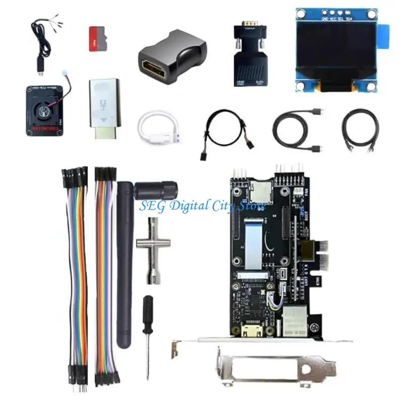 

U75B Professional Blikvm PCLE Плата расширения KVM над IP POE BLIKVM Плата расширения с USB PWM FAN CONTRO