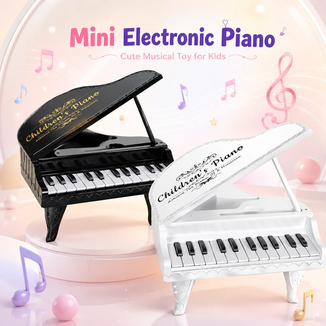 Kids Mini Electronic Piano Toy Portable Keyboard Instrument Early Educational Musical Toy Home Decor Ornament For Children