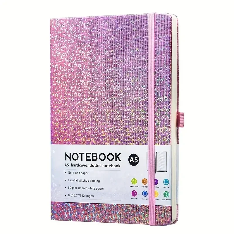 A5 Hardcover Notebook Notepad With Pen Holder Diary Agenda Stationery Notebooks Writing Pads Office School Supplies