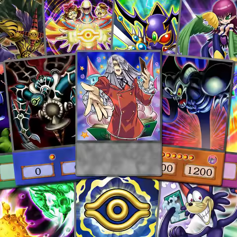 100pcs/set YGO Maximillion Pegasus Toon Illusion Card Set Anime Character Deck Orica Retro Collectible Paper Cards