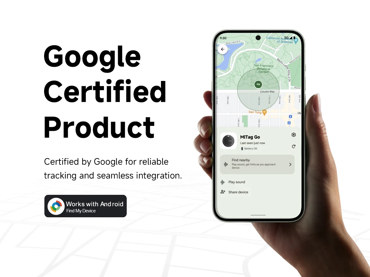 1–4 Stück MiLi Mitag Go GPS-Tracker Google Find My Android Finder, kompatibel mit Google Find Hub (nur Android). Key Wallet Finder – Detail 7