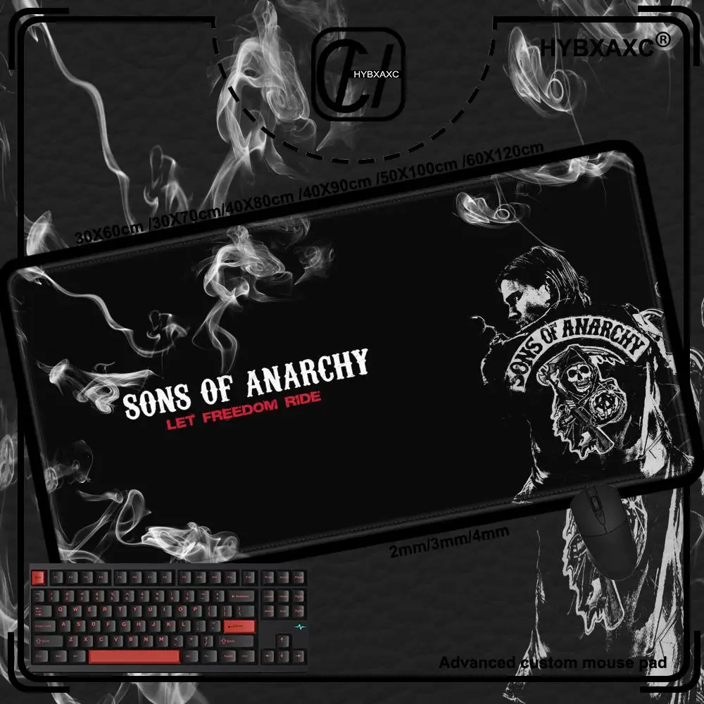 Large Gaming Mousepad XXL Keyboard Gamer Mouse Pad on The Table Speed Desk Mat Anime 900x400 TV Show Sons Of Anarchy Mouse Pads