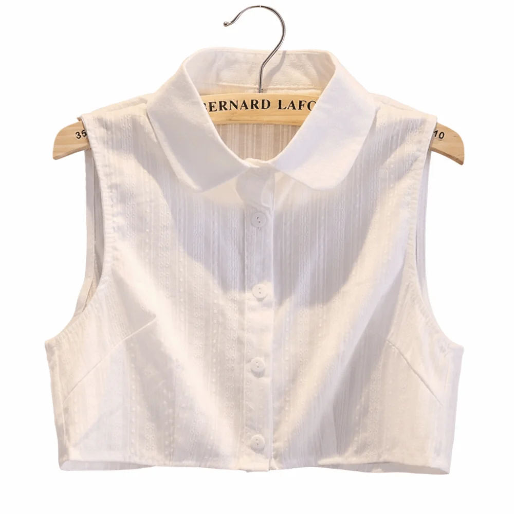 

Хлопковый искусственный воротник, съемный милый воротник с круглым вырезом, накладная блузка, воротник с лацканами, тонкий воротник рубашки для одежды, аксессуары