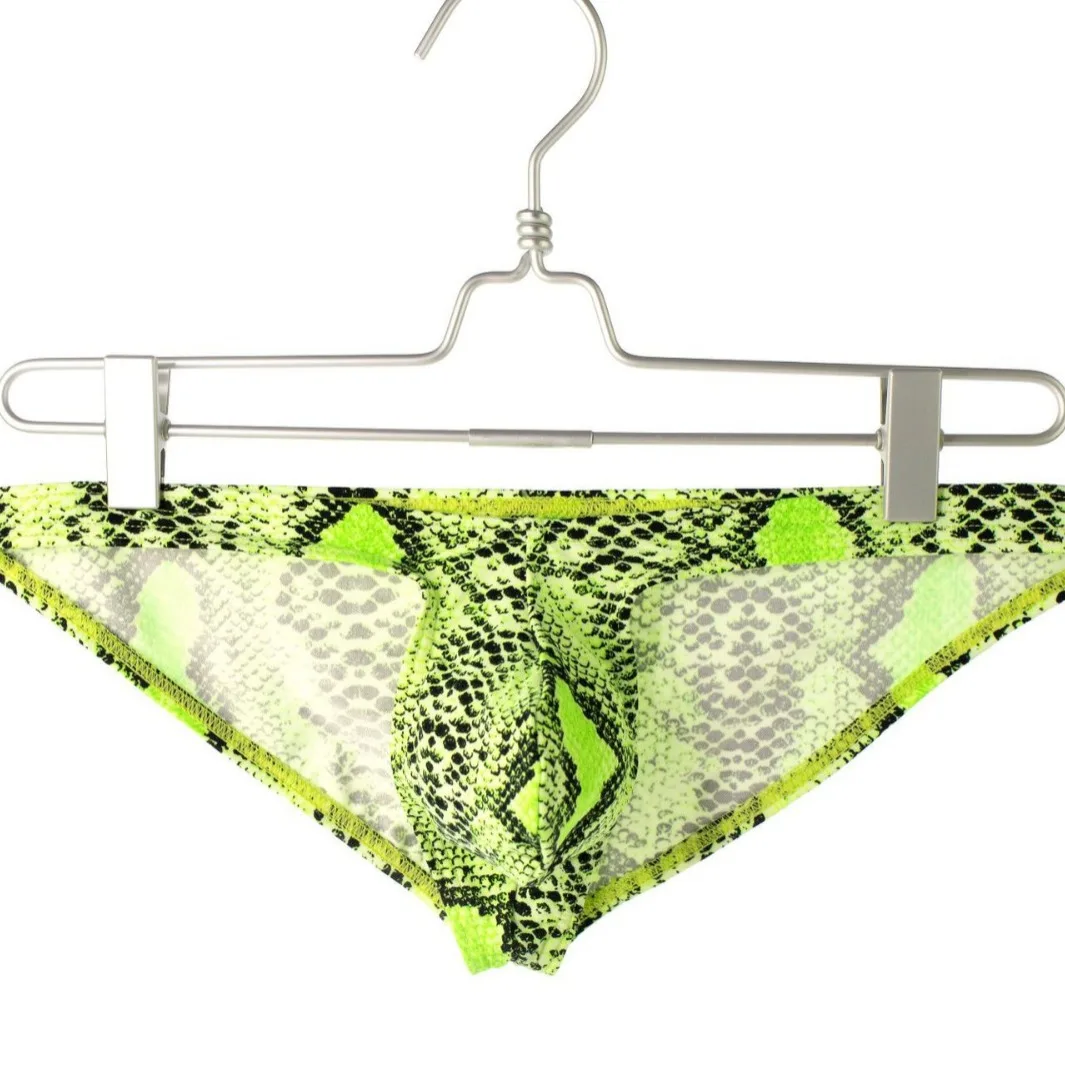 

Leapard Print Bulge Briefs for Men Low Waist U Convex Pouch Panties Gays Erotic Daily Underwear Sissy Breathable Cozy Underpants