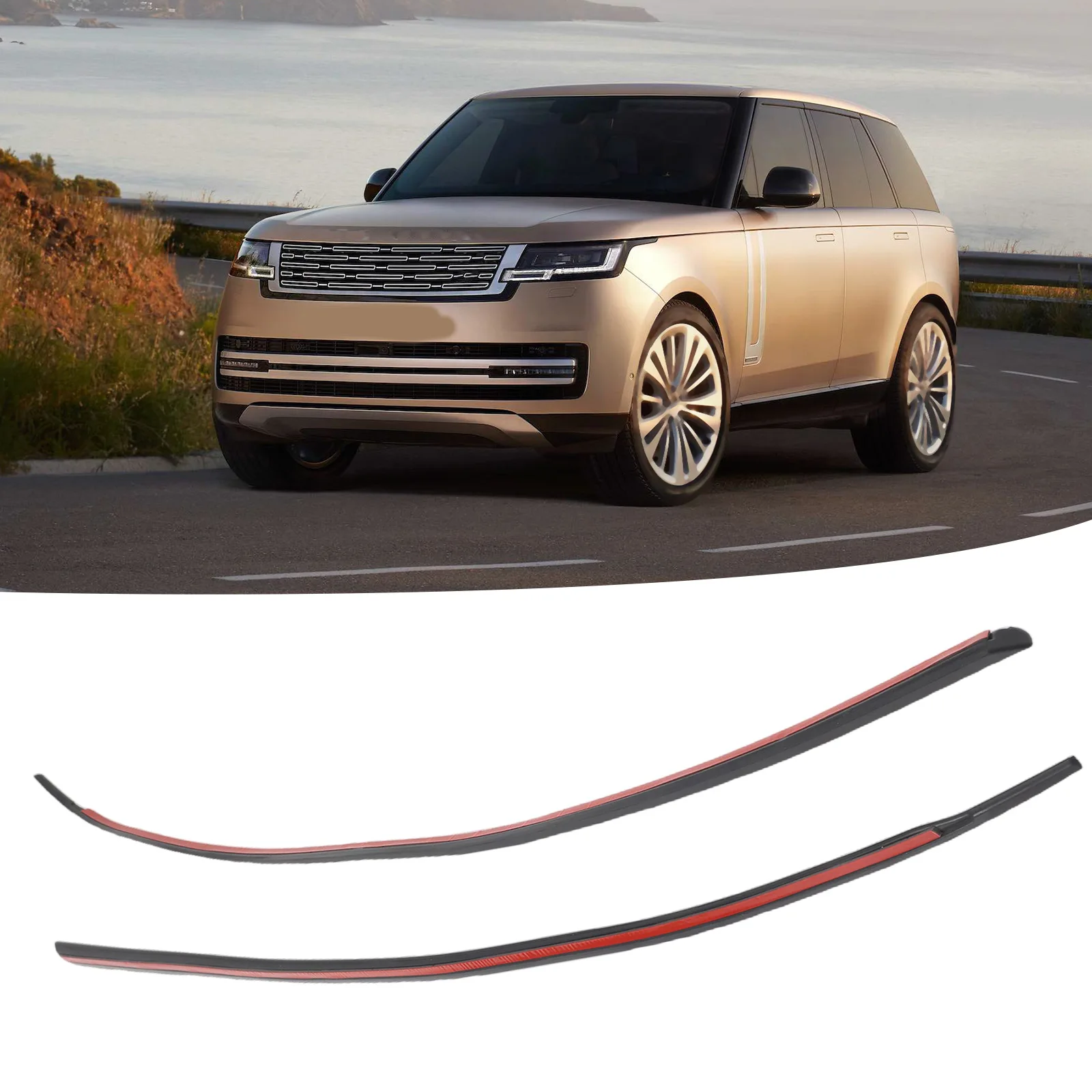 2020 2025 For Land Rover Defender A Pillar Rubber Seal Strip for 90 110 130 Pack of Two for Enhanced Vehicle Performance