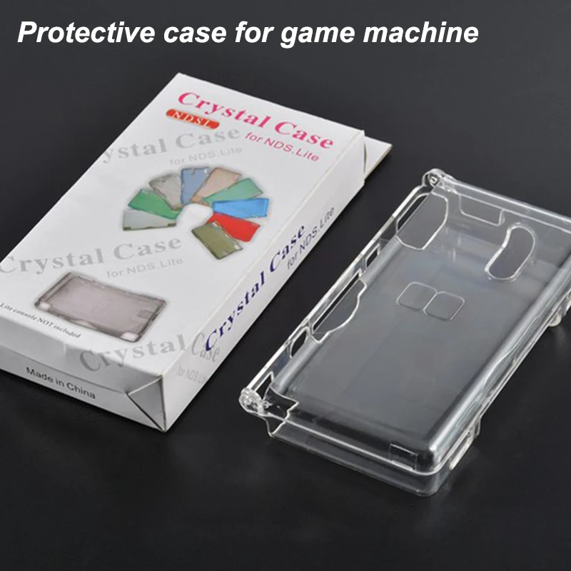 Hot 1 Pcs Transparent Plastic Game Case Cover Replacement Case Screen Lens For DS Lite