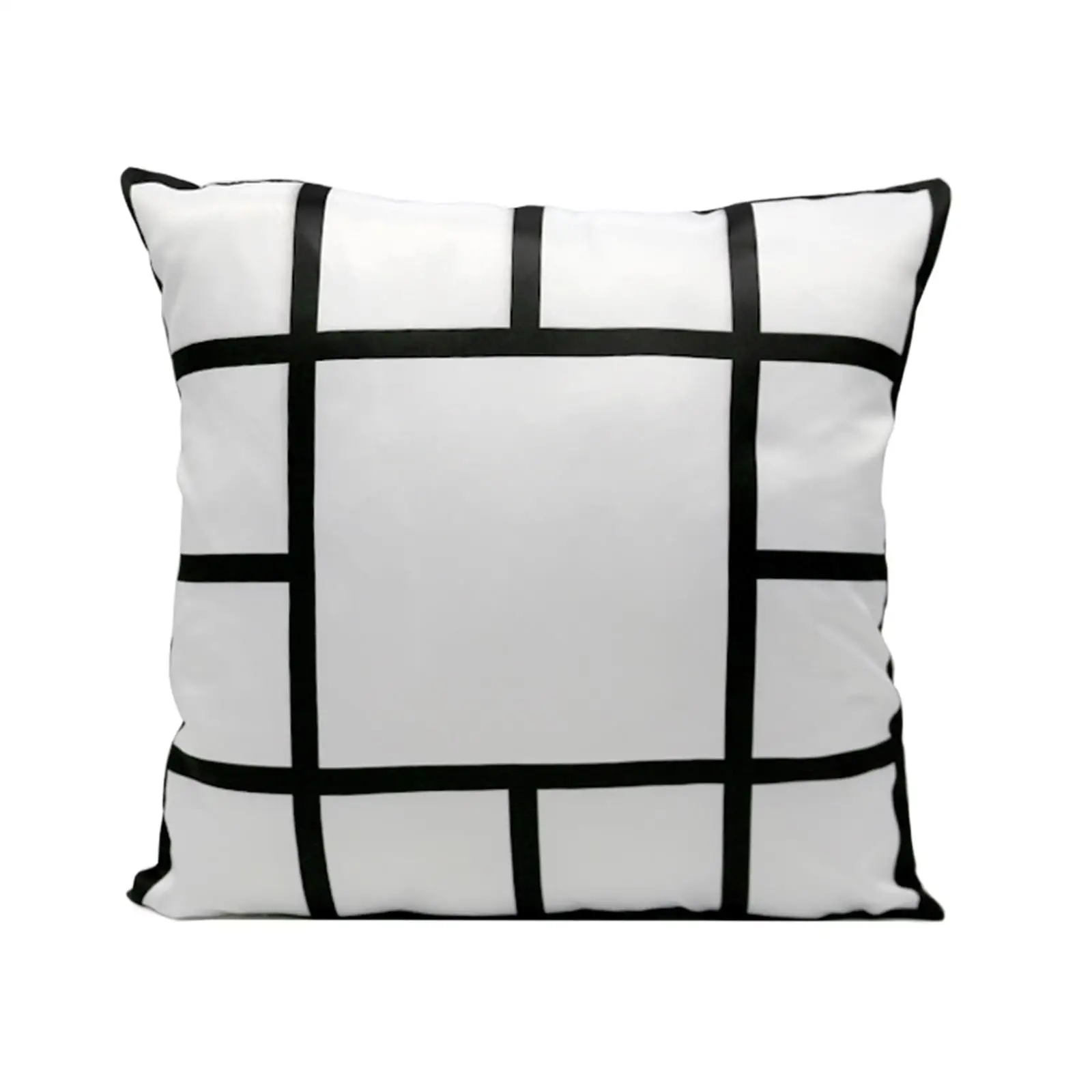 Sublimation Blank Panel Pillow Case,Sofa Couch Bedroom Home Decor,40x40cm Sofa Throw Cushion Cover