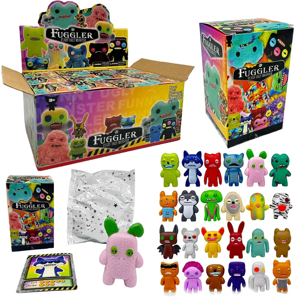 

Caja ciega de Fuggler,colgante, estatuilla de juguete, monstruo feo, конусjo, глаза anchos, модель искусственного интеллекту