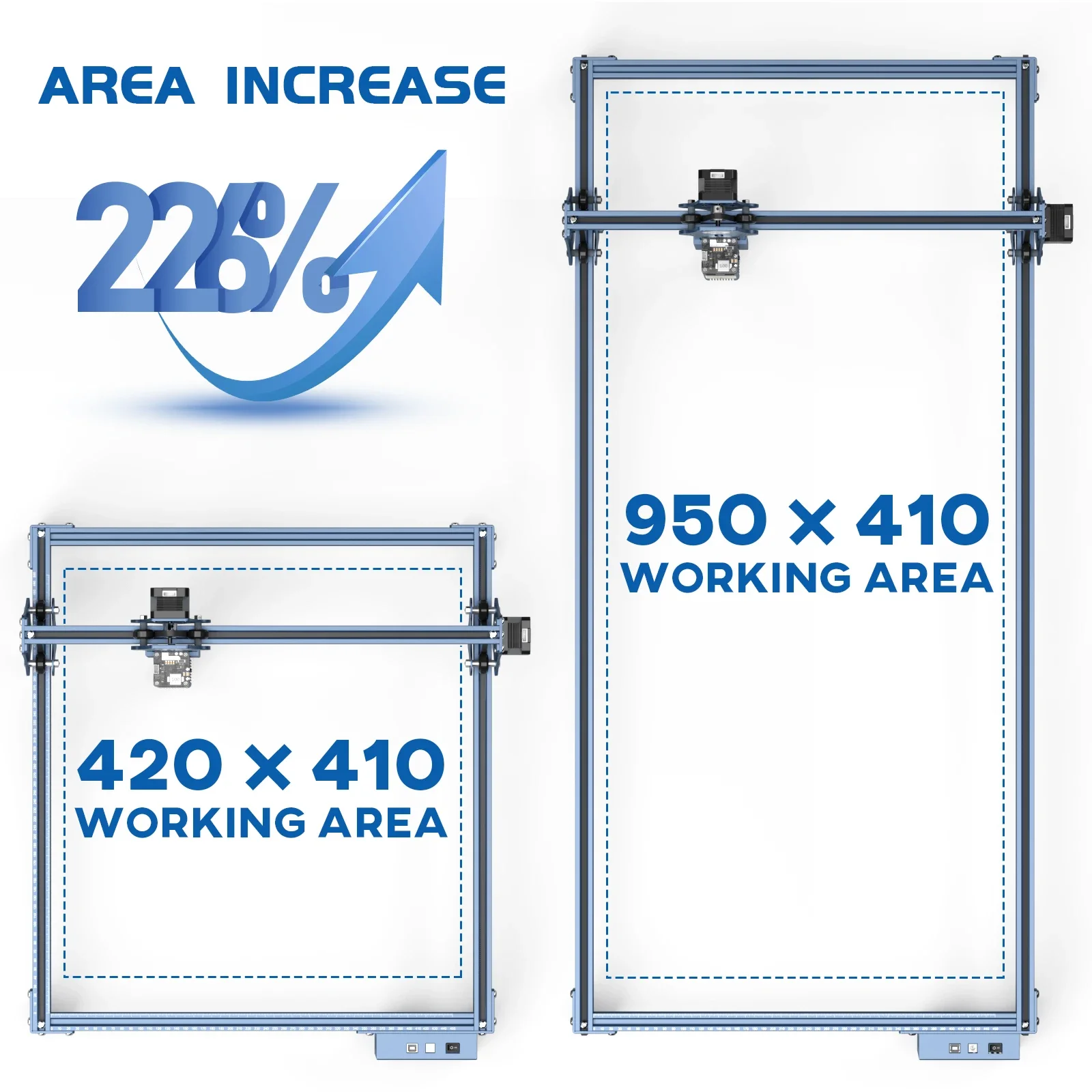 SCULPFUN High-Precision Engraving Area Expansion Kit for S6/S6pro/S9 Laser Engraver Machines