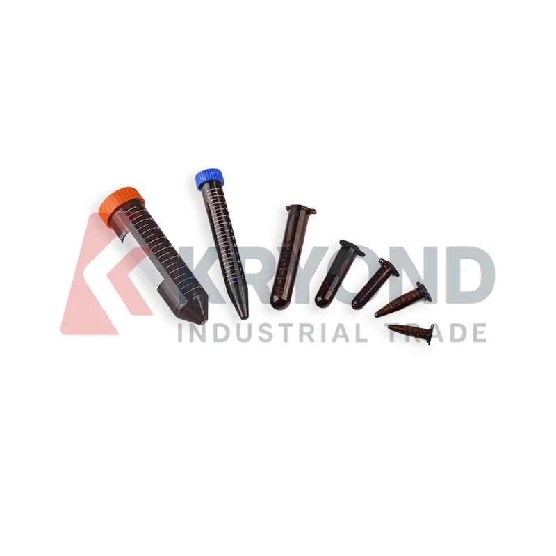 1.5ml Amber Microcentrifuge Tube 500pcs Light Resistant PP Snap Cap Laboratory Sample Storage Research Use Pack Consumable Grade