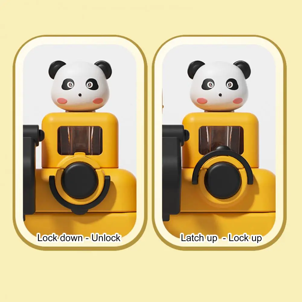 Leak-proof Water Bottle Excavator Water Bottle for Kids 500ml Leak-proof Straw Cup with Adjustable Strap Cartoon for School