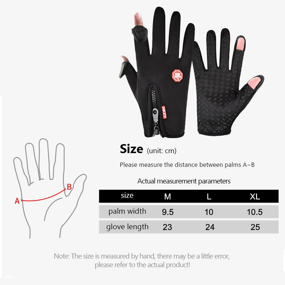 Waterproof Cycling Gloves 2 Finger Flip Skin-friendly And Soft Women Men\'s Cycling Gloves For Fishing Cycling Running