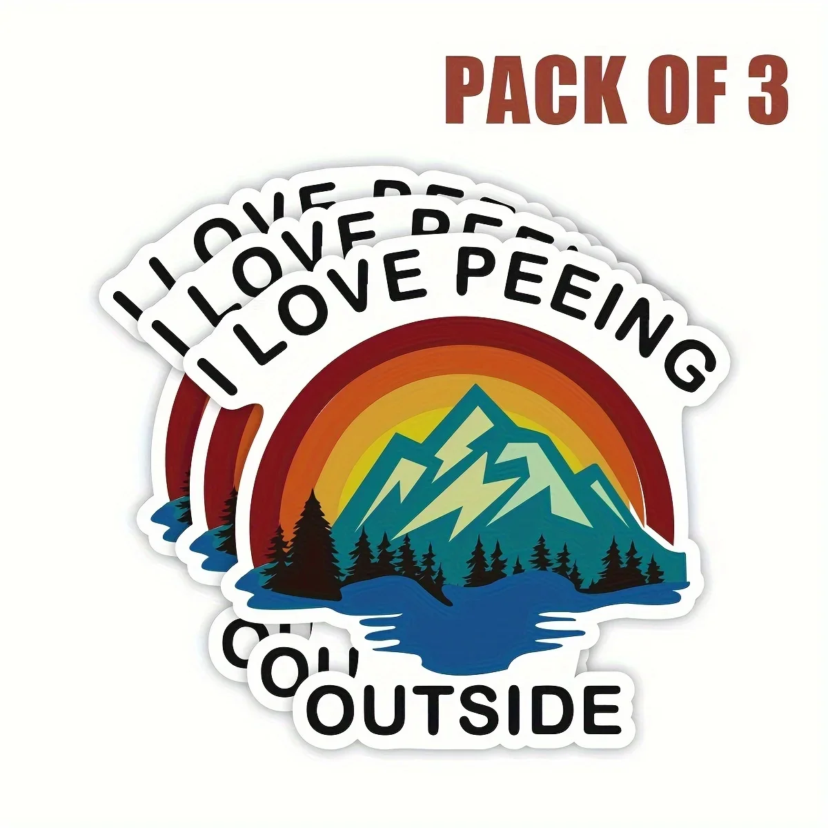 Funny Humor Quote Stickers 3PCS, Waterproof Vinyl Decal for Car Truck Laptop Outdoor Gear Decoration