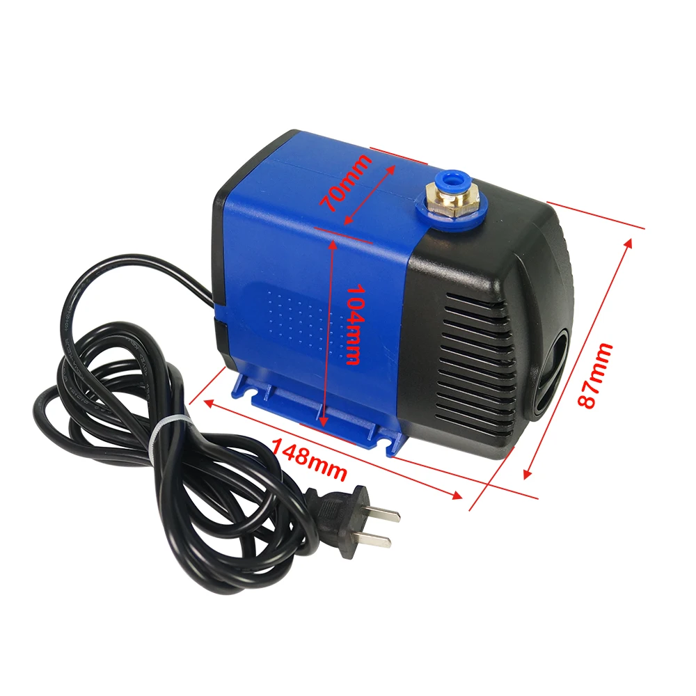 75W submersible water pump 220V 3.5M wood lathe cnc router spindle motor kits with Cooling water pipe 500mm