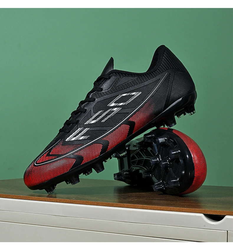 Neue Herren-Fußballschuhe Futsal High Ankle Atmungsaktiv Rutschfest Hochwertige Ultraleichte Fußballschuhe Sportschuhe für Outdoor-Wettkämpfe – Detail 15