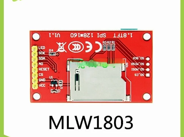 1,8 дюймовый 128x160 точечная матрица TFT цветной экран модуль 3, 3V SPI интерфейс MLW1803