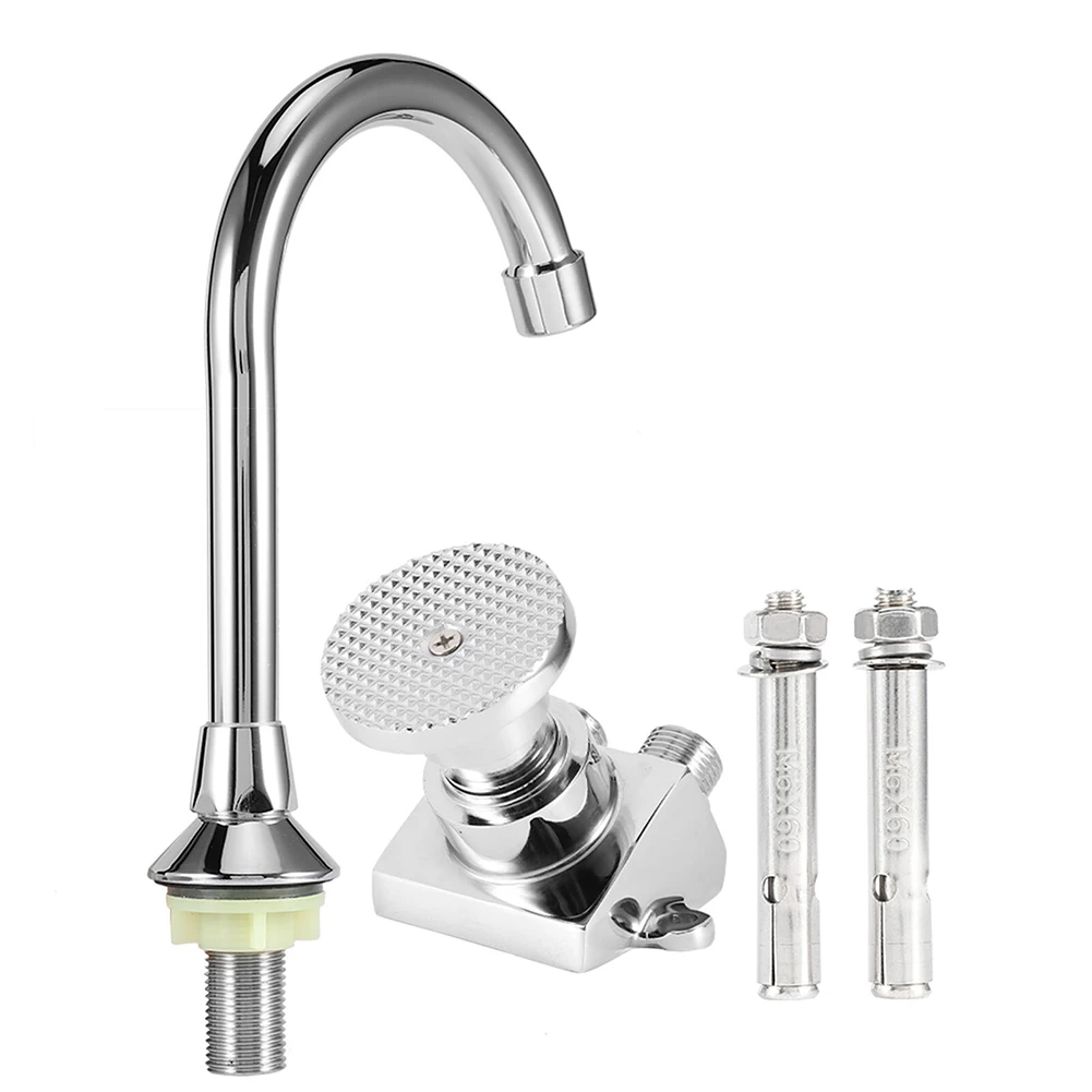 

Foot-Operated Faucet Switch Prevents Spread Stainless Steel Outlet Faucet Foot Valve Fixing Bolts Kit Kitchen Fixtures