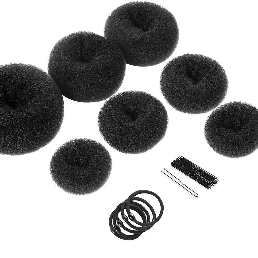 Convenient Hair Styling Tool Donut Bun Maker Sponge Kit For Perfect Updo Braiding Accessories Daily Office Lady Elegant