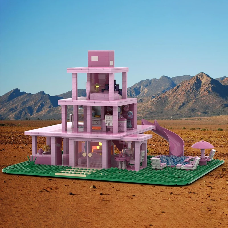 Modulares Stadtgebäude Modell Moc Baustein Shouse aus dem Film Modell Technologie Ziegel DIY Montage Urlaub Konstruktionsspielzeug