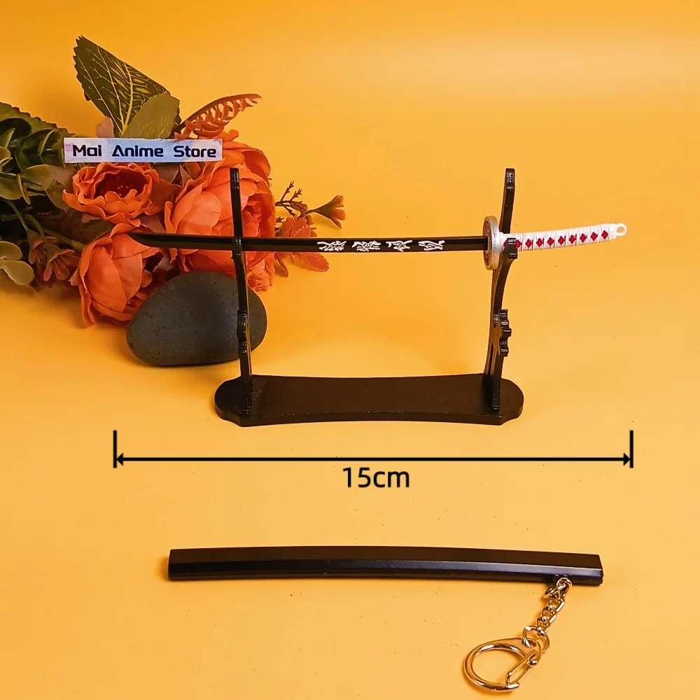 6インチアニメ鬼滅の刃刀鬼舞金属忍者ナイフ刀オリジナル侍刀実物大日本刀おもちゃギフト