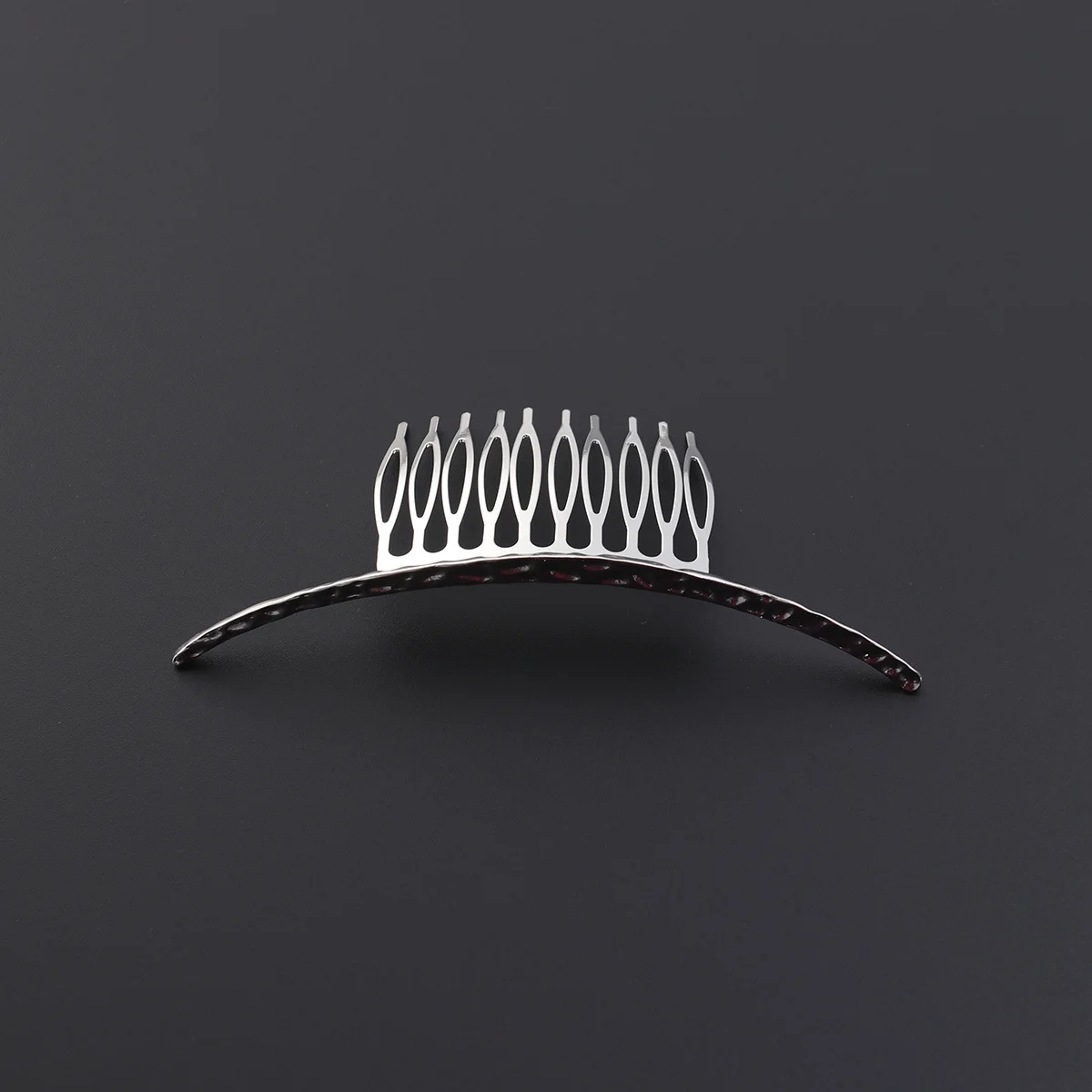 

Hair Side Comb Silver Alloy 10 Teeth Classic Simple Design Suitable for Women Hair Slide Clip Bridal Accessories