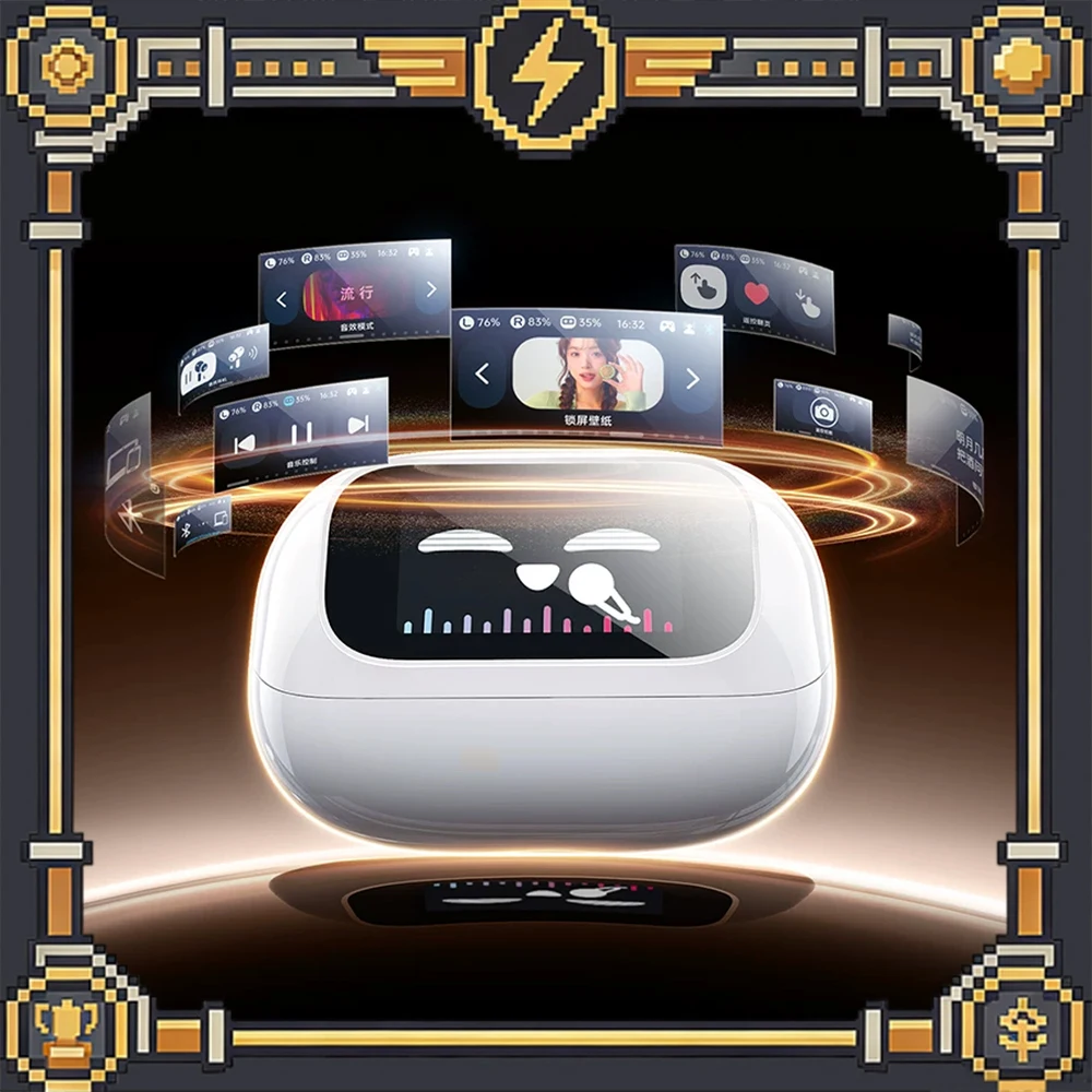 

Беспроводные Bluetooth-наушники UGREEN S6/T6/H6 Magic LCD с полноцветным смарт-экраном, шумоподавлением и функцией AI-звонков
