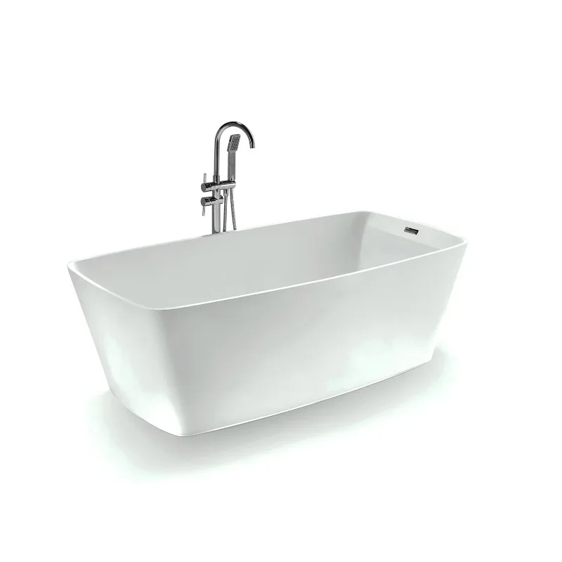 Factory Hot Price Bathroom Bathtub Light Weight  whirlpool Acrylic Freestanding Bathtub