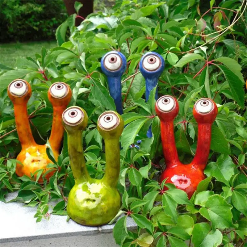 

Garden Potted Landscape Decor Funny Strange Decor Garden Ornaments Resin Crafts Garden Decoration Outdoor Garden Stem Eye