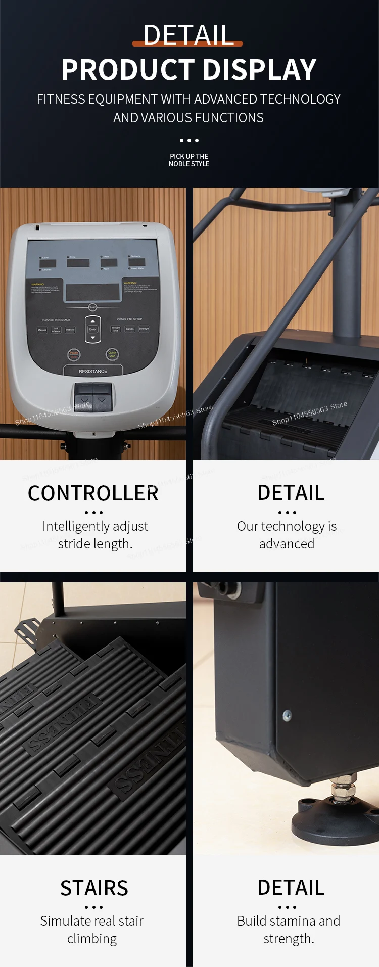 Popular High Quality Gym Fitness Stair Master Factory Direct Aerobic Training Stair Machine Stair Climber