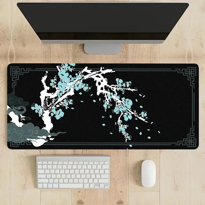Cherry Blossom Mouse Pad Large Computer Office Game Table Mat XXL 90x40 Rubber Anti-slip Gaming Keyboard Mousepad Long Desk Pads