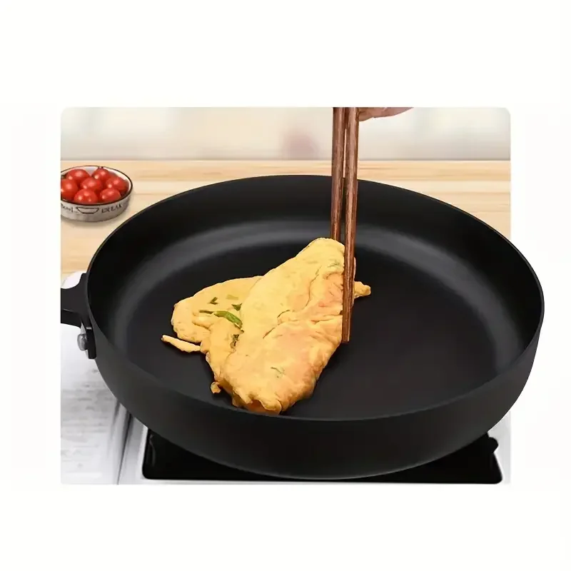 1pc home frying pan Non-stick pan, fried egg steak frying pan, stainless steel forging, suitable for induction cooker, gas stove