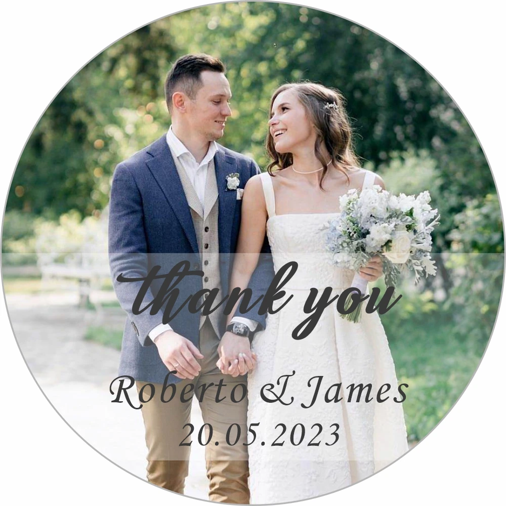 Personalized Wedding Sticker Custom Bridal Party Stickers Custom Names and Dates Wedding Sticker Decals for Your Dream Wedding