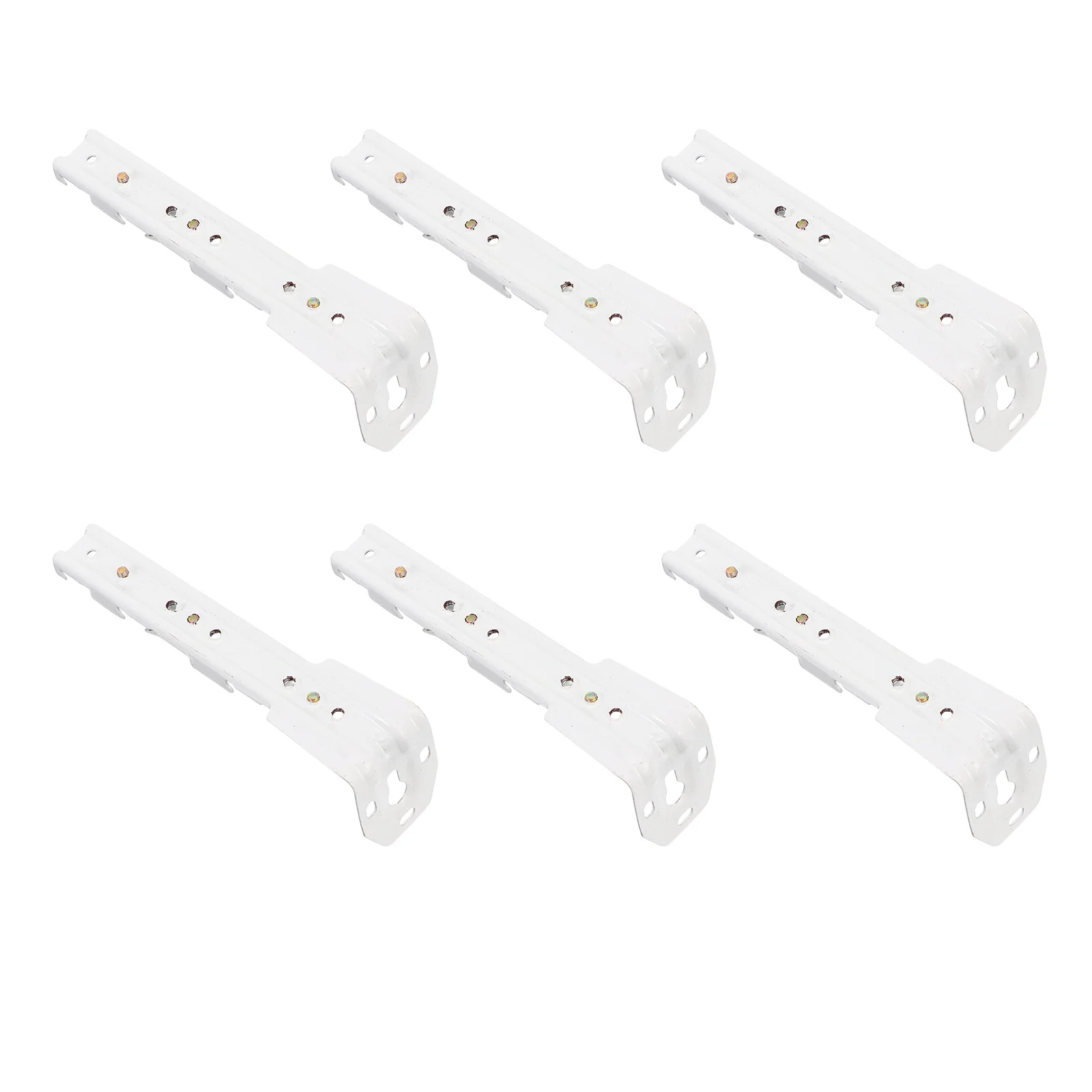 

6pcs Curtain Mounting Hotel Curtain Track Mounting Supply Brackets Metal Wall Fixings For Home Hotel Office Decor Rail