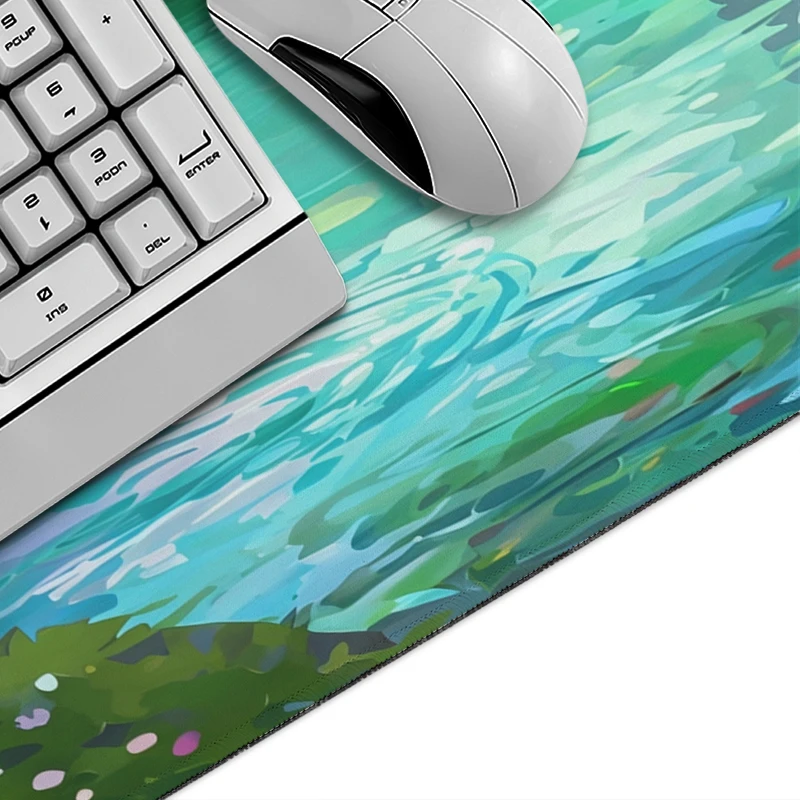 Mouse Pad Sakura Torii Black Cat Gamer XL New Custom Mousepad XXL Mouse Mat Non-Slip Natural Rubber Office Accessories Mice Pad