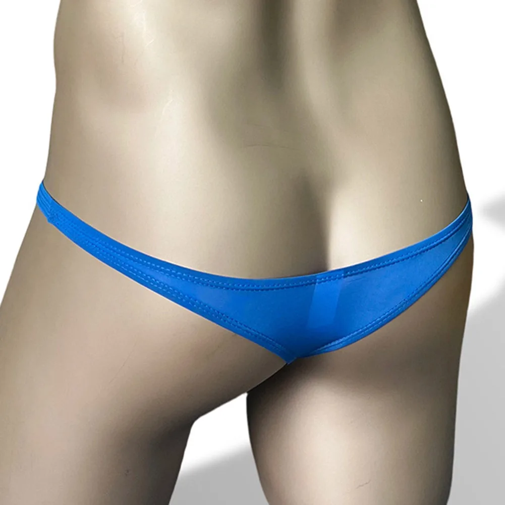Men Low Rise High Elasticity Extreme Men's Underwear Thongs Solid Lingerie Ultra Hot Bulge Pouch Erotic G-Strings Unisex Panties