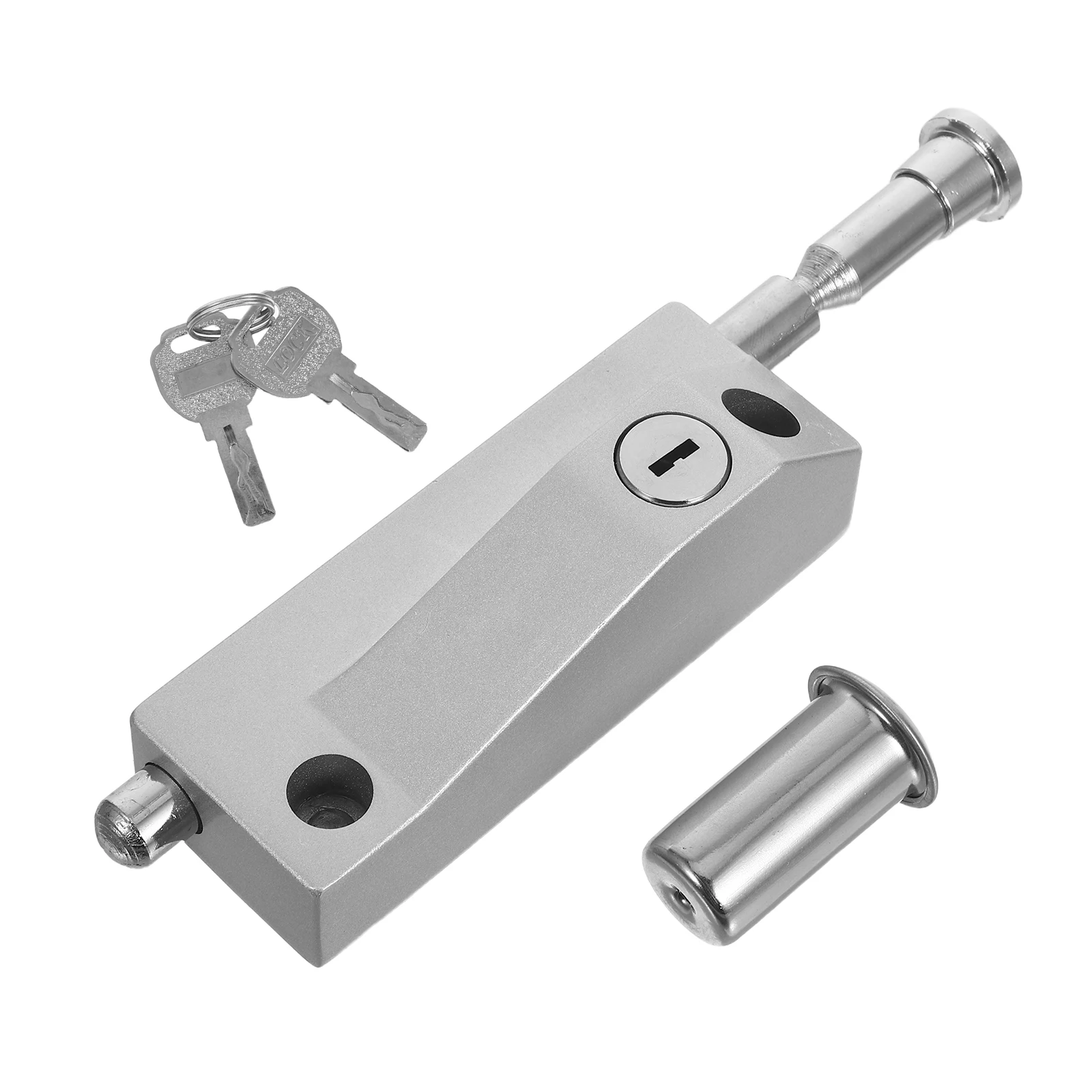 

1 Set Aluminum Alloy Rotating Latch Floor Insert Durable Slide Bolt For Hotels Offices Public Spaces Easy Installation Sliding